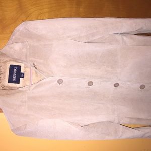 Buttoned Suede Coat size M